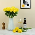 thumbnail image 5 of 12PC Black Roses Artificial Flowers Fake Roses Silk Realistic Roses Bouquet Flowers with Long Stems for Wedding Home Party Centerpieces Decorations, 5 of 5