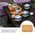 thumbnail image 5 of DRAFIDEEP Tray Flower Pot Chocolate Wood 4Pcs 5.11X3.54X0.39in, 5 of 8