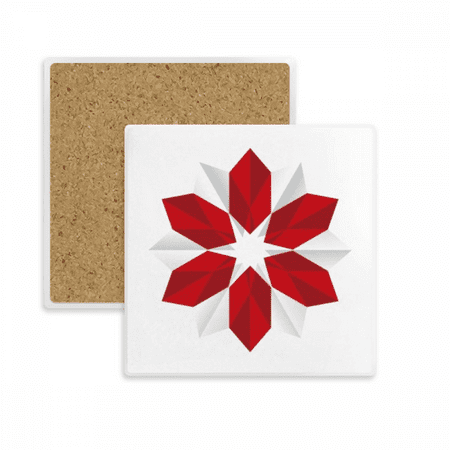 

mas Flower Origa Pattern Square Coaster Cup Mat Mug Subplate Holder Insulation Stone