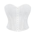 thumbnail image 2 of SRZYMJ Corset Top Bustier Renaissance Lace up Women Overbust Satin Plus Size, 2 of 9