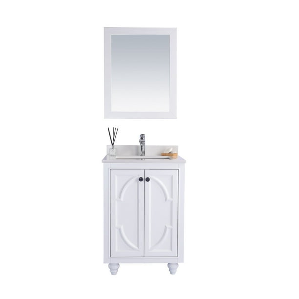 24 Inch White Cabinet Bathroom Vanity With Quartz Countertop Laviva Com - 24 Inch Bathroom Vanity Countertop 24 Inch White Cabinet Bathroom Vanity With Quartz Countertop Laviva Com - 24 Inch Bathroom Vanity Countertop