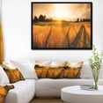 thumbnail image 4 of Designart - Wheat Field at Sunset Panorama - Photography Framed Canvas Art Print, 4 of 4