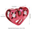 thumbnail image 4 of Zip Line Mountaineering Pulley, Climbing Pulley, Rescue Aluminum Rappelling For Mountaineering Rescue Engineering Protection, 4 of 8