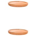 thumbnail image 3 of Monstrate Paquete de 6 macetas de porcelana blanca para exhibir suculentas delicadas y suaves para una mejor gestión Soporte de bambú Soporte de bambú 2piezas, 3 of 6