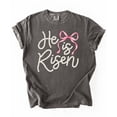 thumbnail image 7 of He Is Risen Christian Shirt for Women - Pearl Bow Easter Faith Graphic Tee Pepper Shirt Adult Large, 7 of 7