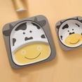thumbnail image 5 of 5Pcs/Set Kids Dinnerware Set Children Dishes Plate Bowl Cup Spoon Fork Set Dishware Tableware, 5 of 5