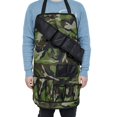 thumbnail image 4 of CHAO Tamaño ampliado: 70 × 75 cm (camuflaje verde militar) delantal para barbacoa al aire libre camuflaje antiincrustante traje de camping de camuflaje de la jungla, 4 of 5