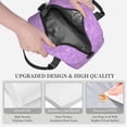 thumbnail image 2 of Lafuoo Lilac Glittering Pattern Insulated Lunch Bag, Adjustable Shoulder Strap Handheld Crossbody Waterproof Lunch Bag, Unisex-One Size, 2 of 3