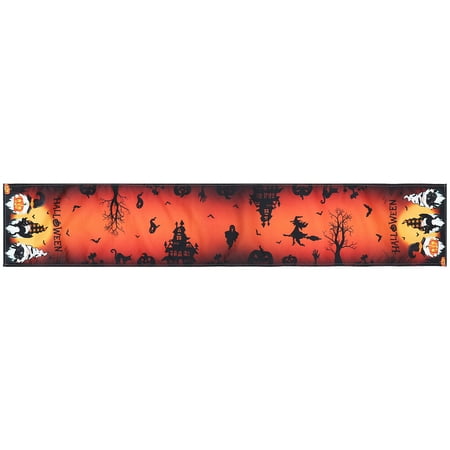 

1Pc Halloween Table Runner Decorative Tablecloth Party Dinner Table Adornment