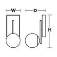 thumbnail image 4 of AFX - Metropolitan 1- Light Wall Sconce in Contemporary-Modern-Transitional, 4 of 5