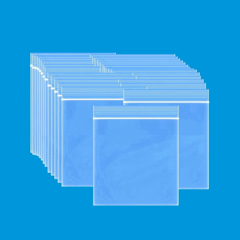 2" x 2" Clear Small Baggies 2 Mil 100pcs Resealable Mini Zip Plastic Bags for Jewelry Parts