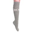 thumbnail image 2 of Women's Soft Cotton Knee High Socks with Lace Trim - Fashion Knit Socks (1 Pair), 2 of 4