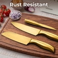 thumbnail image 5 of Zulay Kitchen 15 Piece Stainless Steel Knife Set with Block and Sharpener, 5 of 6