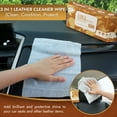 thumbnail image 2 of Air Jungles Cleaning Wipes Bundle, 3 Pack Includes Leather Cleaner Wipes, Glass Wipes, and All-Purpose Cleaning Wipes, XL 8" x 10", 70 Count Each, for Car, Home, Office, Furniture, Bags, 2 of 8