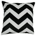 thumbnail image 2 of Blazing Needles 20-inch Indian Chevron Velvet Applique Throw Pillow-Style:Black/Ivory, 2 of 4