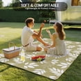 thumbnail image 4 of Yellow Leaves Outdoor Rug 6x9 Ft - Reversible Patio Rug Outdoor Camping Rugs, Farmhouse Pastoral Aesthetic Plants Washable Indoor Outdoor Area Rugs, Non-Slip Outdoor Carpet Runner for Deck/Porch, 4 of 8