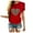 Red, variant on Up to 50% off Pitauce Women's Valentines Day T-Shirts Heart Leopard Printed Blouses Casual Crewneck Pullover Short Sleeve Summer Tops Soft Comfy Holiday Basic Tee Tops