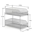 thumbnail image 2 of NEX 2 Tier Sliding Basket Organizer Metal Mesh Versatility Drawer Kitchen Organizer, 2 of 2