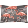 thumbnail image 4 of ZHANZZK 3 Piece Bedding Set Beautiful Pink Flamingo Twin Size Duvet Cover with 2 Pillowcase for Home Bedding Room Decoration, 4 of 4