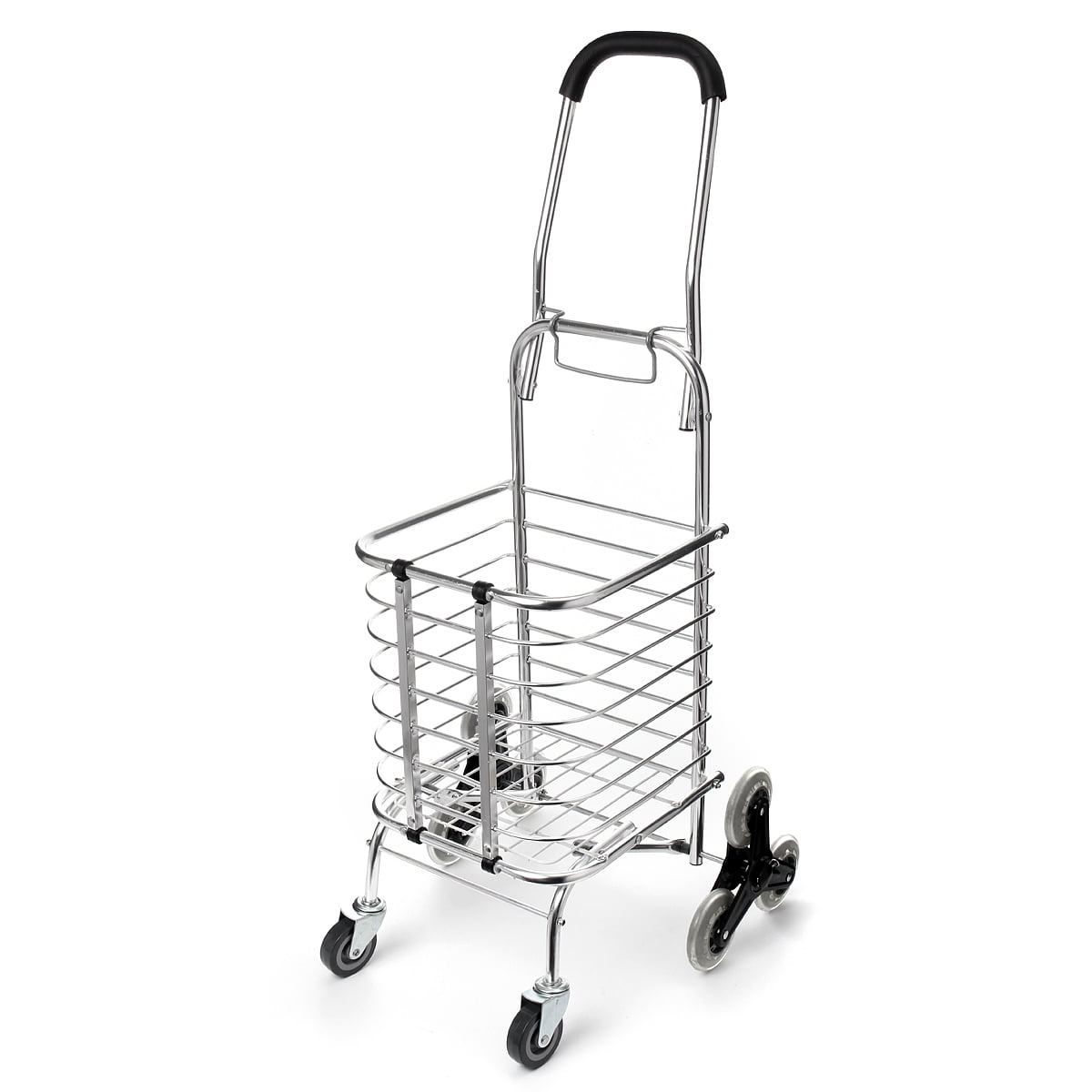 Details about   8 Wheels Climbing Cart Folding Laundry Shopping Grocery Trolley Laundry Stair 