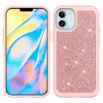 thumbnail image 4 of for Apple iPhone 12 MINI (5.4inch) with Screen Protector Phone Case Glitter Shock proof Edge Scratch Shield Hybrid Layers Slim Bumper Cover (Rose Gold), 4 of 4
