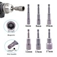 thumbnail image 2 of Greenne 6Pcs 65Mm 6-17Mm Hexagon Nut Driver Drill Bit Socket Wrench Extension Sleeve, 2 of 9