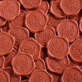 thumbnail image 1 of Pegatinas de Sello de Cera UNIQOOO 50 Piezas Naranja Terracota 3 cm, 1 of 7