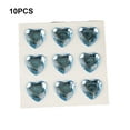 thumbnail image 4 of Billuyoard 10 hojas de pegatinas de diamantes de imitación, calcomanías acrílicas de mano para niños, estudiante tridimensional DIY, amor, corazón, Artesanía Azul claro Billuyoard HA062097-05B, 4 of 6