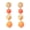 Orange, variant on Beaded Drop Earrings for Women Vintage Splicing Resin Layered Tassel Ball Stainless Steel Gold Plated Dainty Elegant Boho Wedding Daily Personalized Gift Jewelry Pink