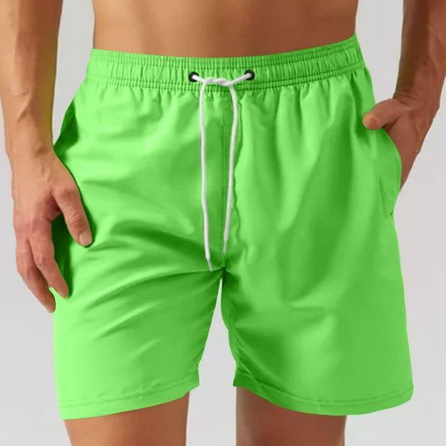 Yaoyar Men's Drawstring Running Shorts Lightweight Quick Dry Workout Shorts, Basketball Running Short with Zipper Pockets