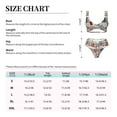 thumbnail image 4 of Kdxio Patchwork In Country Style Print Women's 2 Piece High Waisted Wrap Spaghetti Strap Summer Swimsuit Bikini Set-Large, 4 of 7