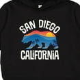 thumbnail image 3 of Inktastic San Diego California Bear Sunset Toddler Hoodie, 3 of 4