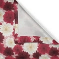 thumbnail image 4 of Ambesonne Maroon Window Valance, Blossoming Dahlia Flowers, 54" X 12", Maroon Pale Peach Rose, 4 of 5