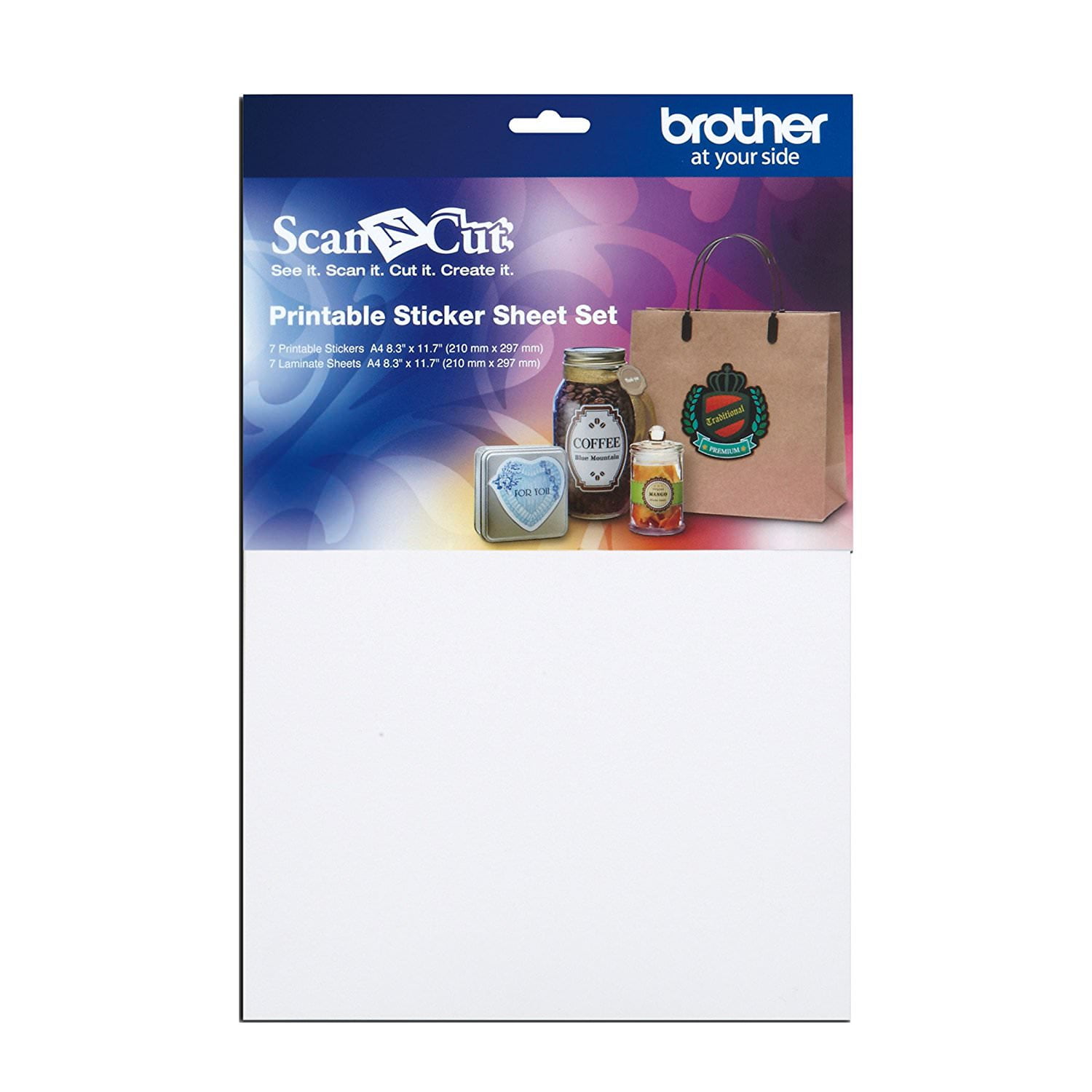 Brother ScanNCut Printable Sticker Sheet Set - Walmart.com