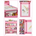 thumbnail image 3 of Mesa de Arte para Niños de 49 Pulgadas, Mesa Grande de Manualidades para Niños con 2 Sillas, Escritorio de Arte Multifuncional con Estantes de Almacenamiento para Habitación de Niños, Jardín de Infan, 3 of 13