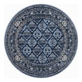 thumbnail image 3 of Unique Loom La Jolla Collection Area Rug - Trellis (6' 1" Round Blue/Ivory), 3 of 7
