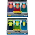 thumbnail image 3 of Contigo flasks Navy/Green/Blue Autoseal Sip Kids 415ml Water Bottles, 3 Pack, 3 of 4