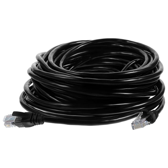 Minkissy Retractable Network Cable Cat6a Black High Speed Transmission Internet Cord for Router 1Pcs Back to School