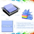 thumbnail image 2 of Shiyou-Distributeur de Notes Post-It, Support de Notes Autocollant 3x3 Pouces, Base Noire, Distributeur de Notes Post-It pour Bureau Maison Salle de Classe, 2 of 4