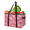 Multicolor 3, variant on CURLYOOT Bowknot Cherry Vintage Flower Reusable Grocery Bag, Foldable Shopping Tote Bag with Reinforced Handles, Large Kitchen Grocery Bags for Shopping Groceries Picnic
