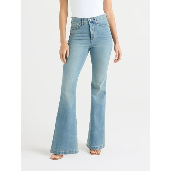 Sofia Vergara Women's High Rise Short Melisa Flare Jeans, Sizes 2-20