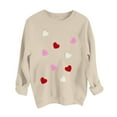 thumbnail image 7 of Ltctricy Womens Valentine's Day Sweatshirts Cute Heart Print Long Sleeve Pullover Tops for Gifts Comfy Fashion Shirts, 7 of 7
