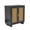 2 Door-Black, variant on UIXE 2-Door Rattan Storage Cabinet Accent Furniture Cupboard Sideboard Cabinets up to 30.2" for Dining Room Hallway, Espresso