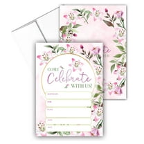 Stonehouse Collection | Pink Lily Party Invitations for Any Occasion | Floral Ga