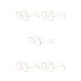 thumbnail image 3 of Minnieouse Gafas para miopía de Metal antiazul, gafas cuadradas transparentes para ordenador, gafas para hombre, estudiante, rosa 200, miopía Type2 NO2, 3 of 6