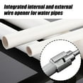thumbnail image 4 of Integrated Internal & External Pipe Threading Tool, 1/2'' 3/4'' 1'' Dies, Dual-Function Pipe Thread Cutting Tool, Electric Drill Compatible Pvc Pipe Threader Kit for Home Repair, 4 of 8