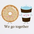 thumbnail image 2 of CafePress - We Go Together Like Coffee And Donuts Mousepad - Non-slip Rubber Mousepad, Gaming Mouse Pad, 2 of 6