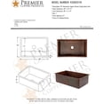 thumbnail image 7 of Premier Copper KSDB30199 30 Inch Single Bowl Hammered Copper Kitchen Sink, 7 of 7