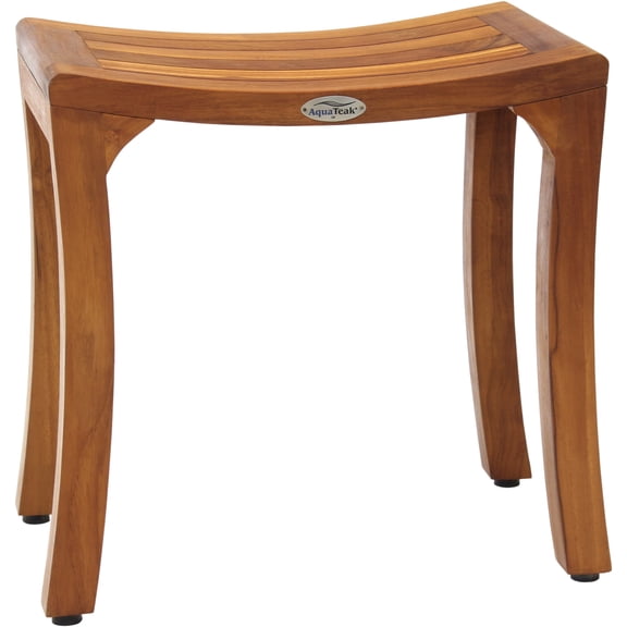 Patented 18" Asia Curve Teak Shower Bench