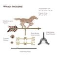 thumbnail image 4 of Good Directions 801PR Cheval Cottage Weathervane - Cuivre Pur avec Support de Toit, 4 of 5